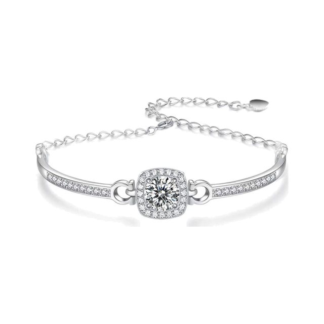Round Halo Bracelet