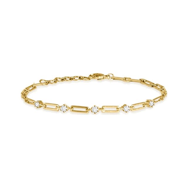Dotted Paperclip Bracelet