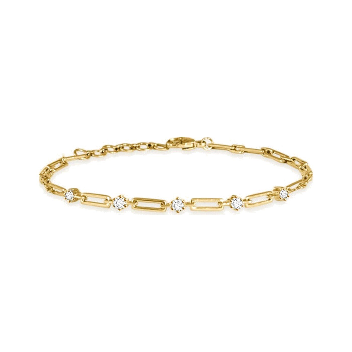 Dotted Paperclip Bracelet — view 1