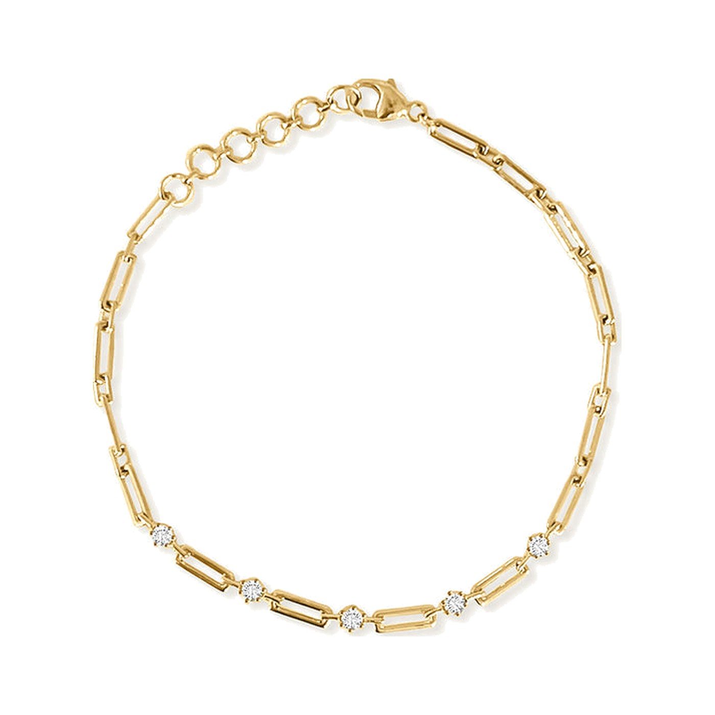 Dotted Paperclip Bracelet — view 2