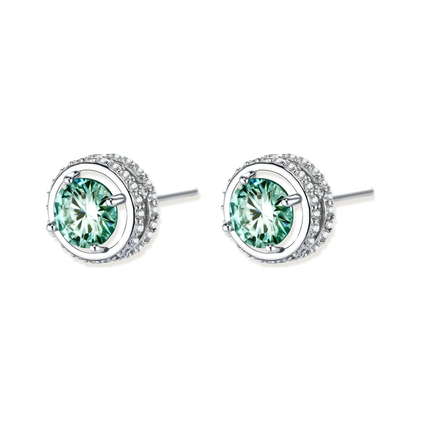 Seafoam Orbit Studs — view 2