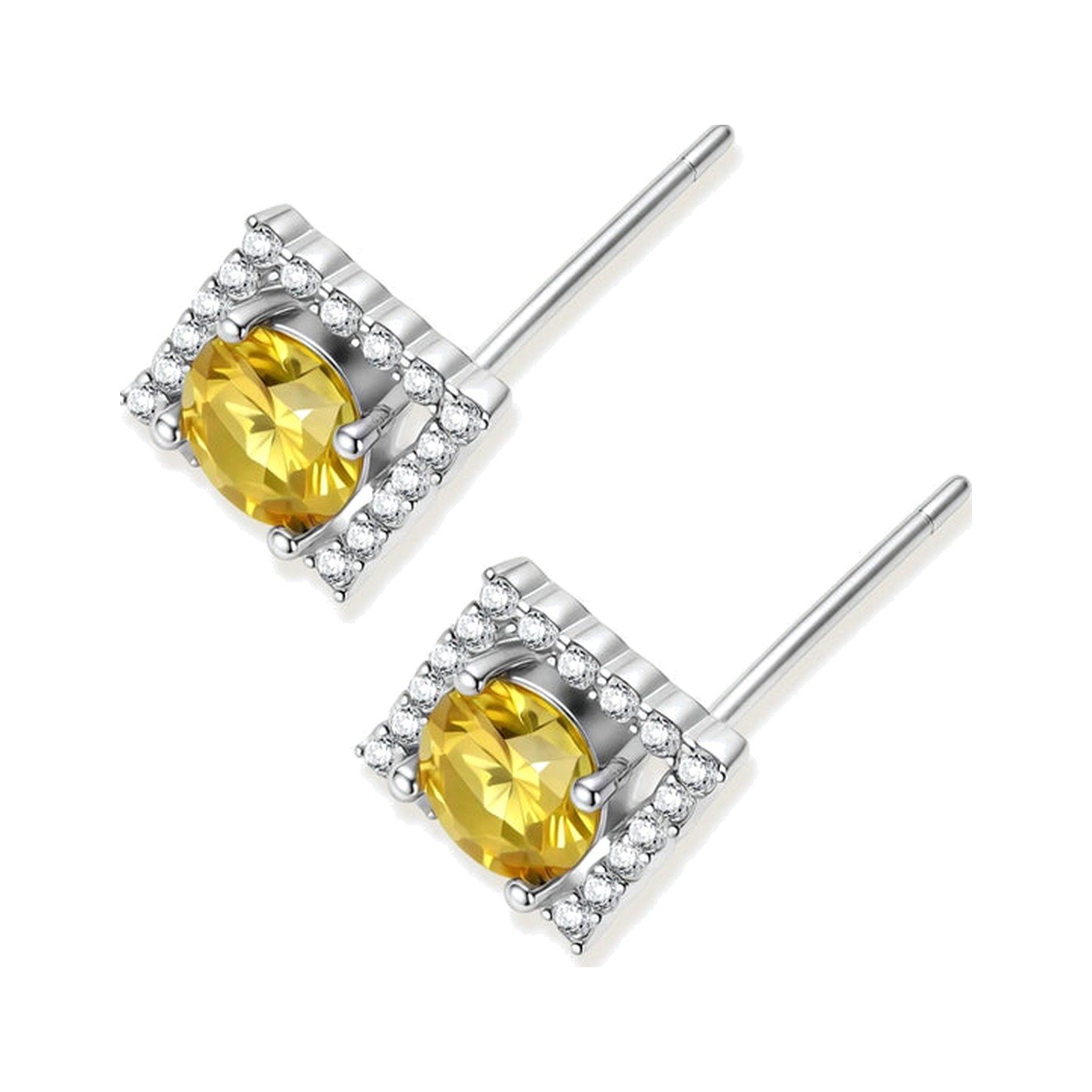 Yellow Kite Halo Studs — view 1