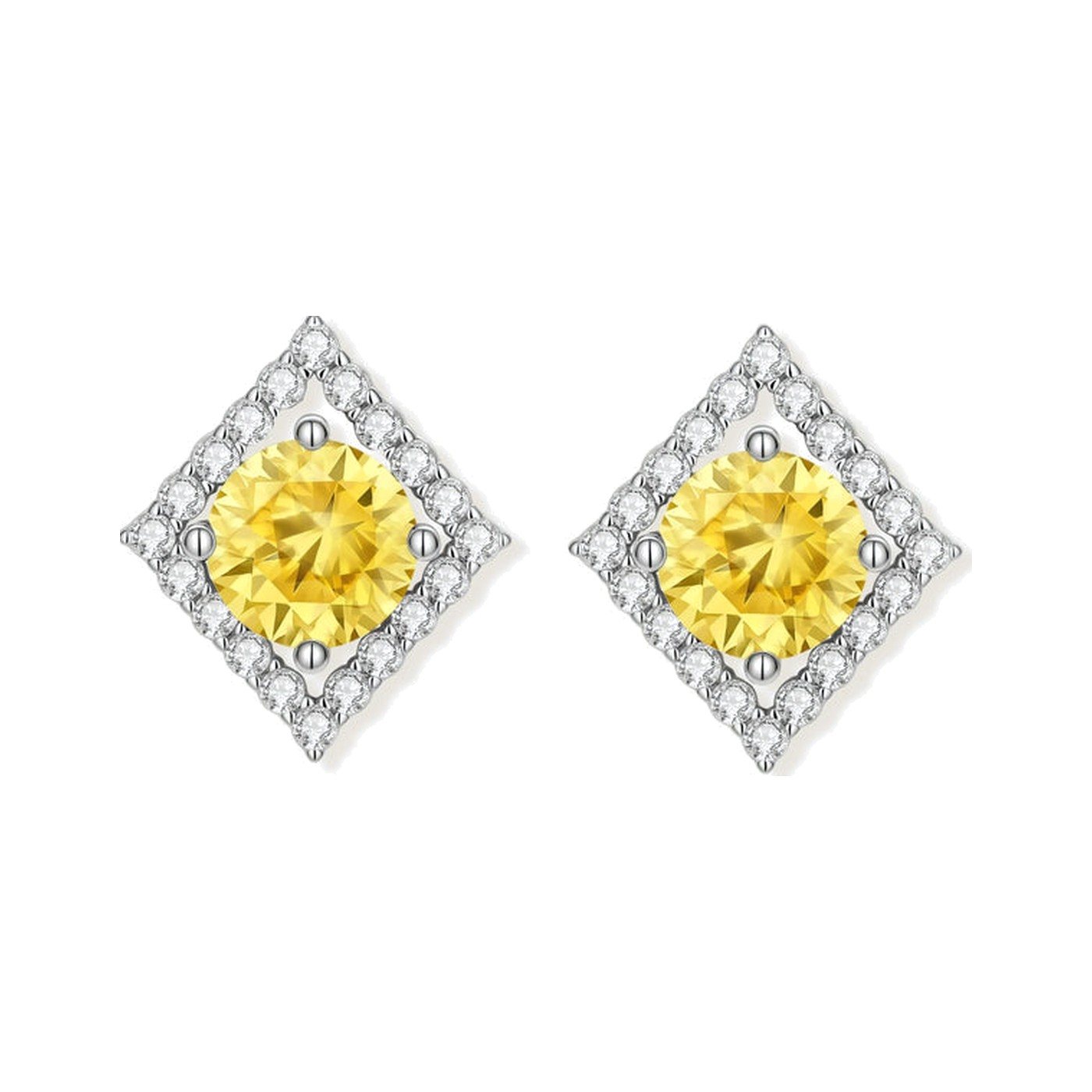 Yellow Kite Halo Studs — view 2