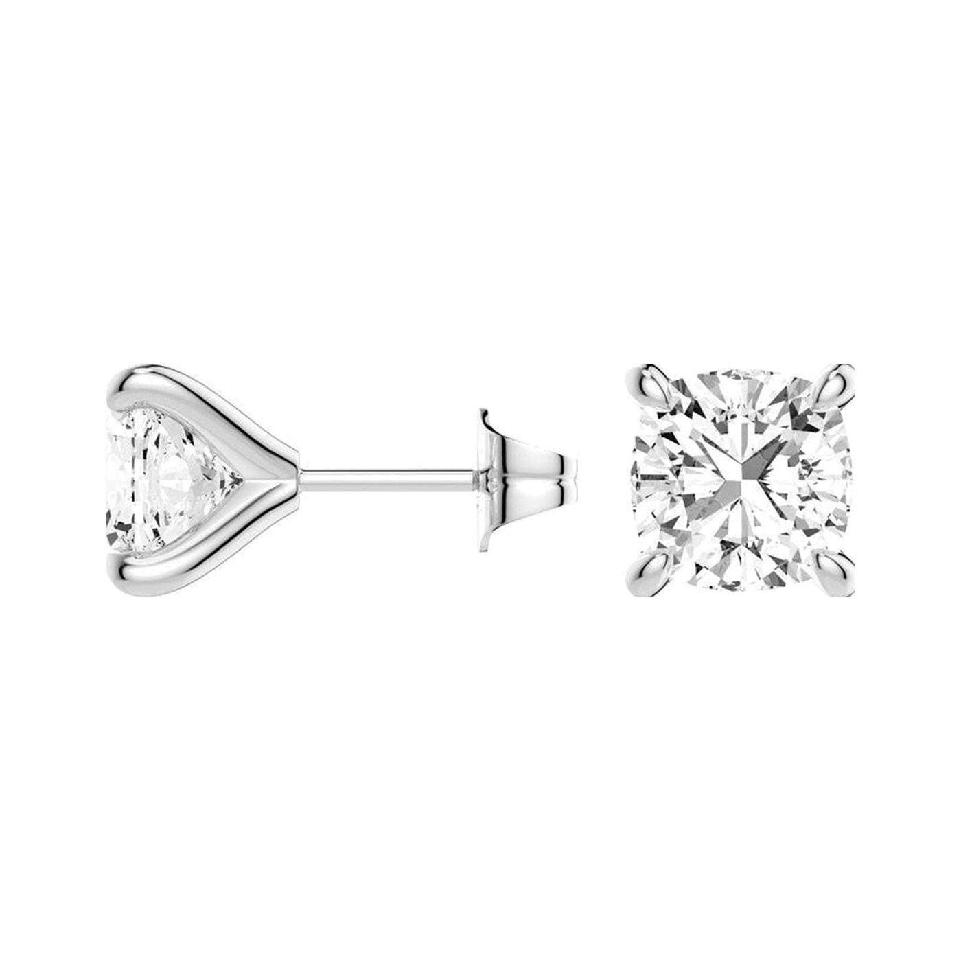 Cushion Cut Studs — view 3