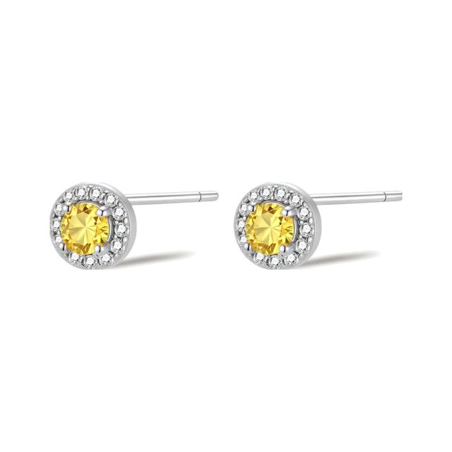Yellow Halo Studs
