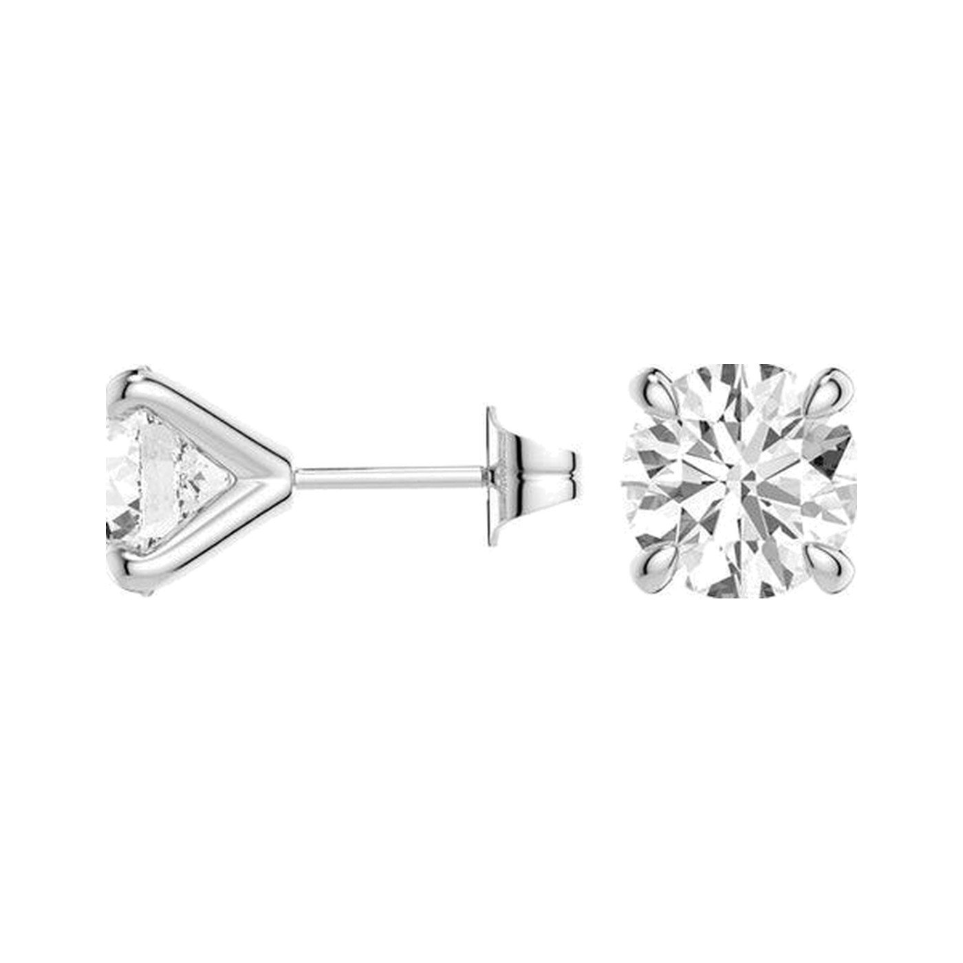 Round Brilliant Studs — view 3