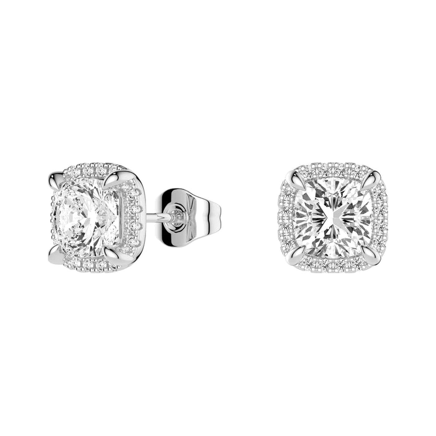 Cushion Shadow Halo Studs — view 1