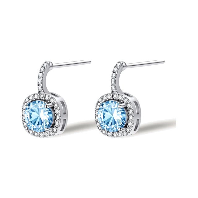 Blue Cushion Halo Drops