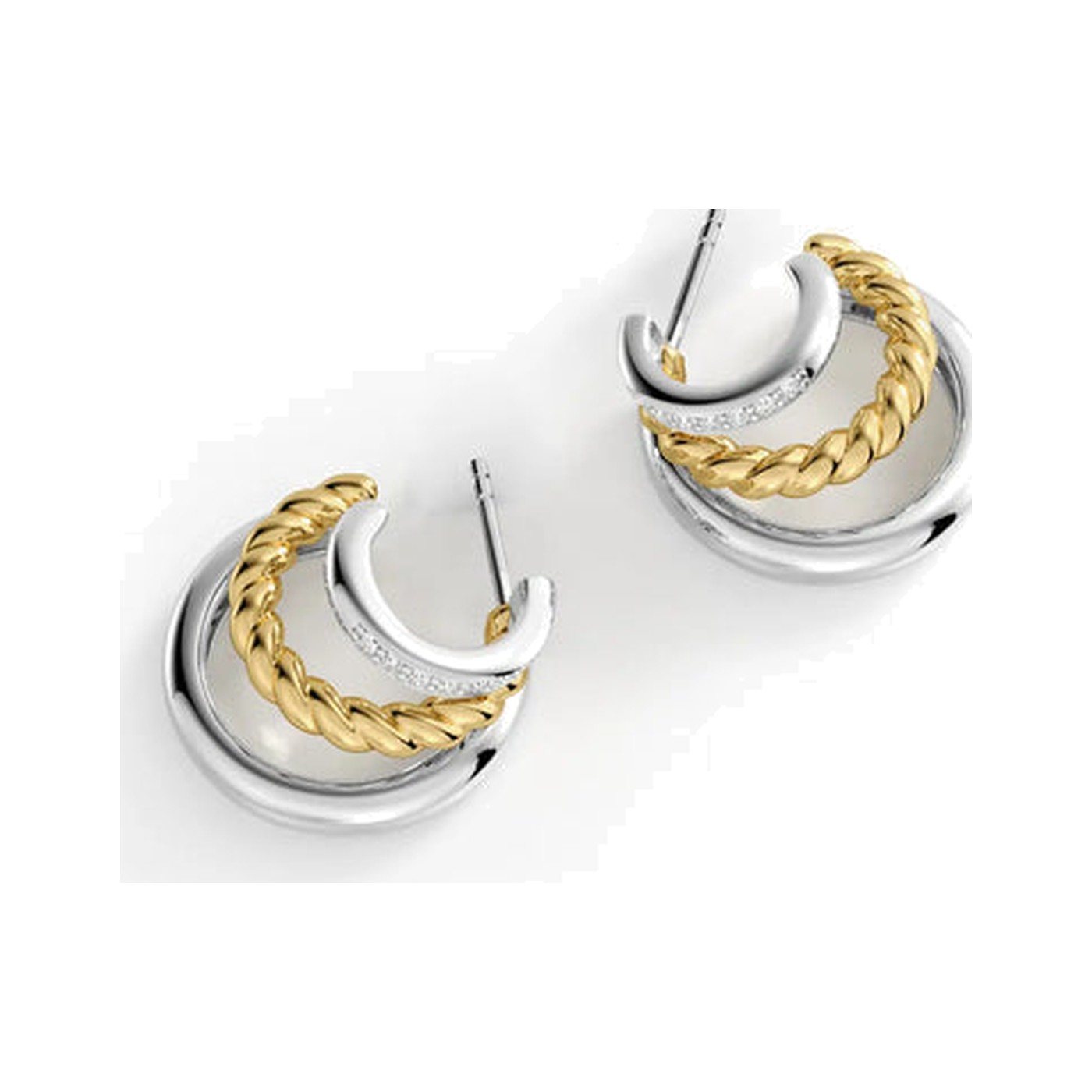 Triple Loop Contrast Studs — view 3