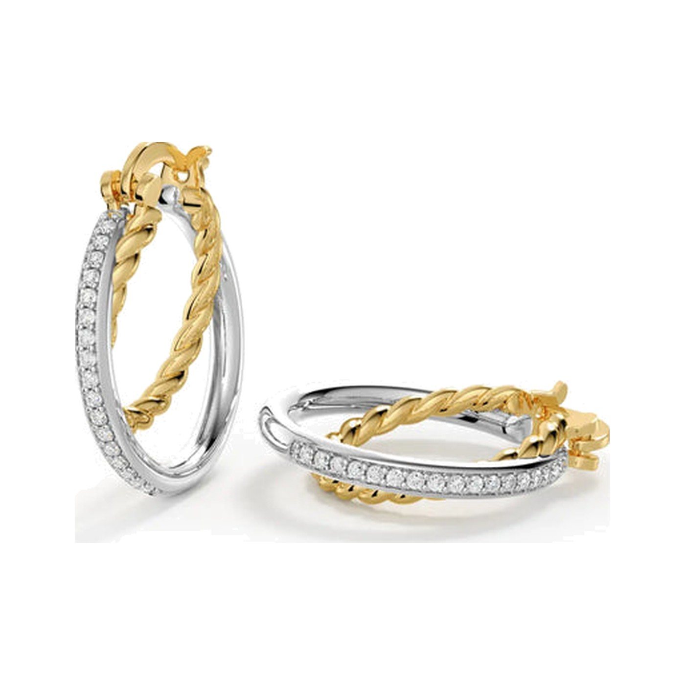 Twist Duo Hoops — view 2