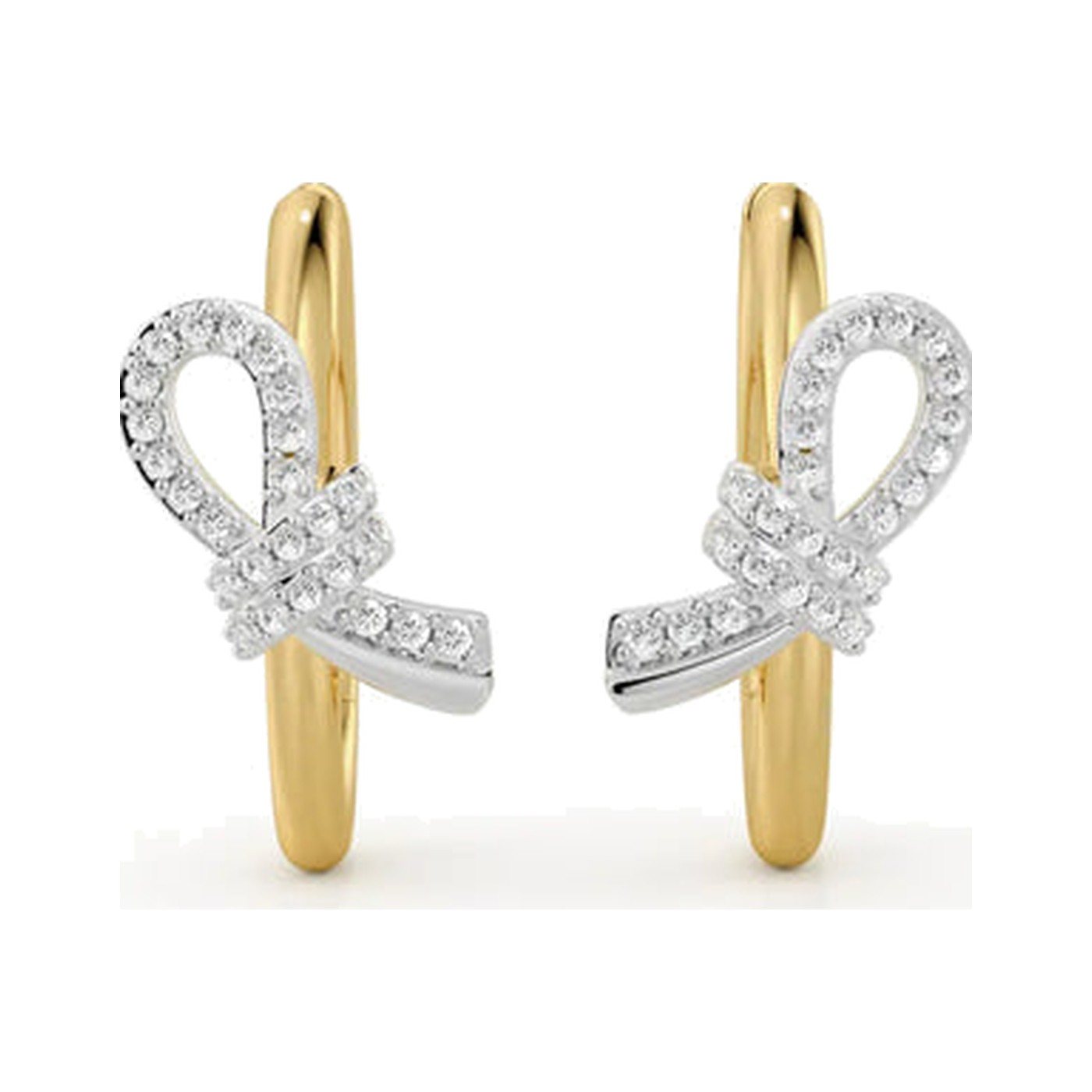 Asymmetric Bow Hoops — view 1