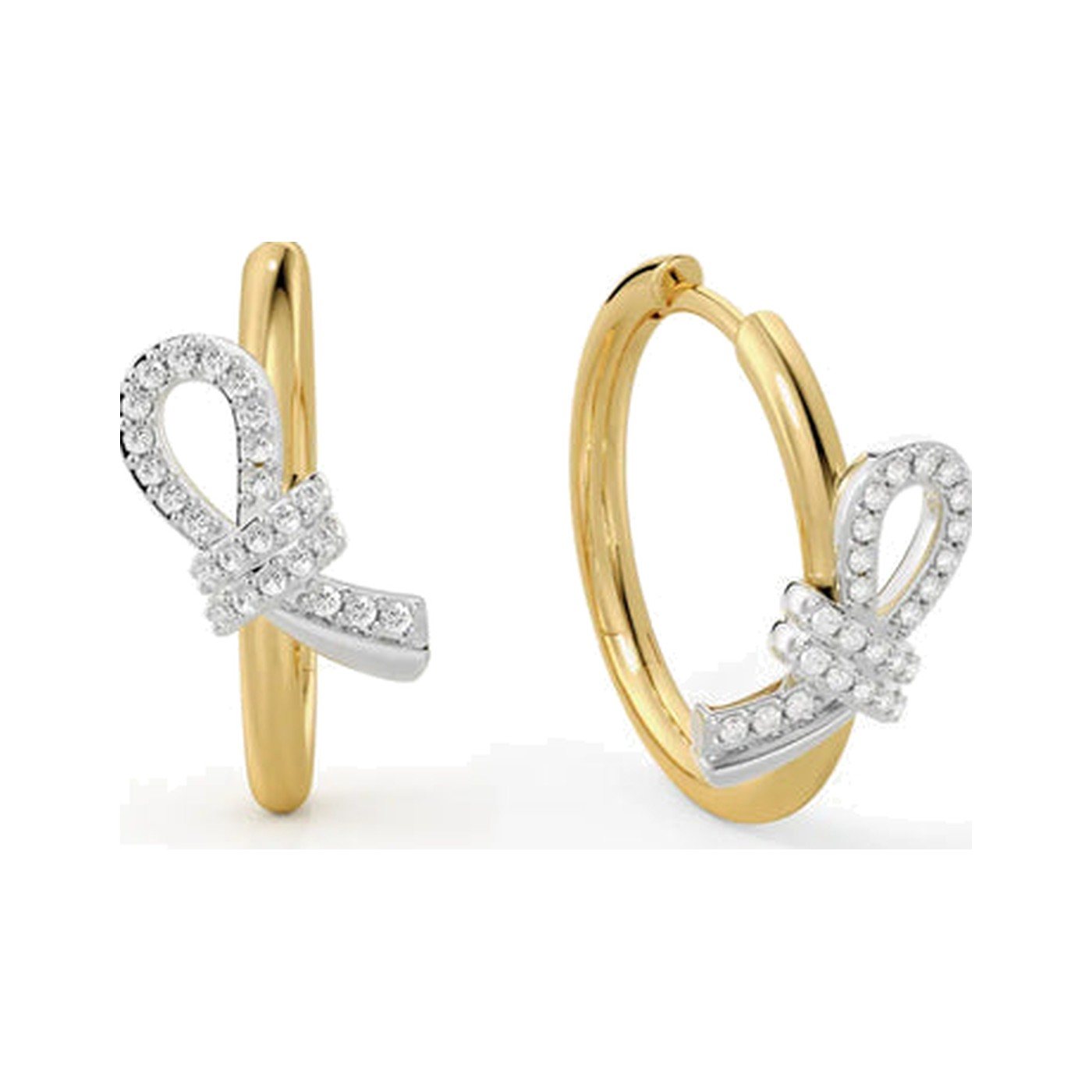 Asymmetric Bow Hoops — view 2