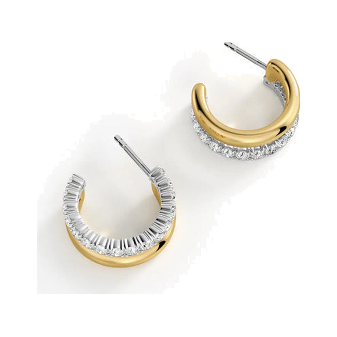 Dual Loop Contrast Hoops — view 3