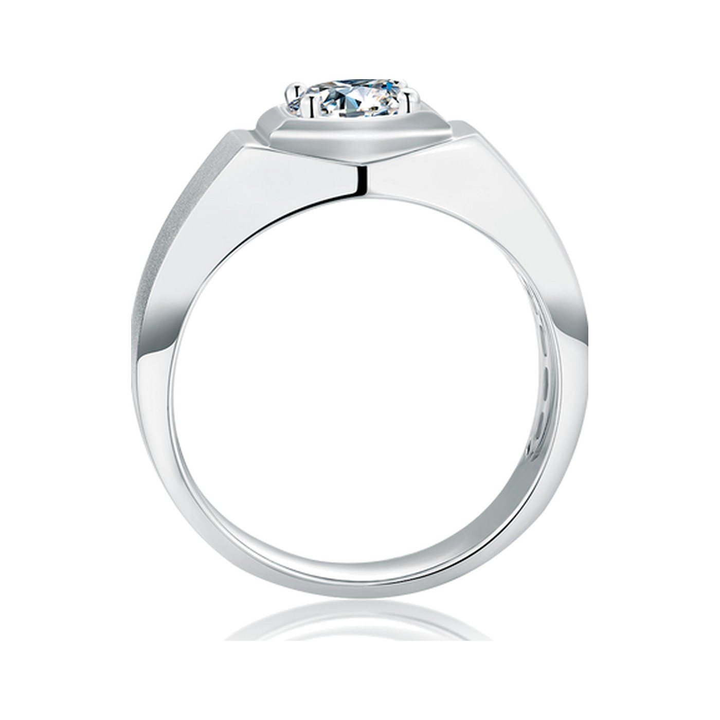 Cathedral Solitaire Ring — view 3