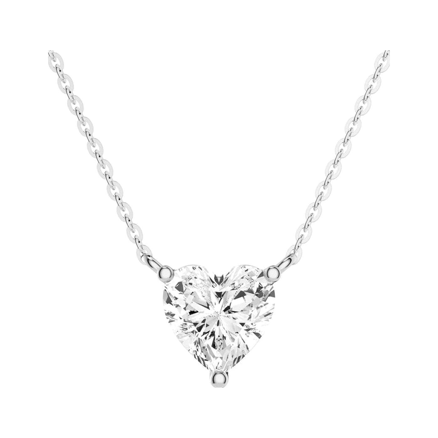 Heart Solitaire Necklace — view 1