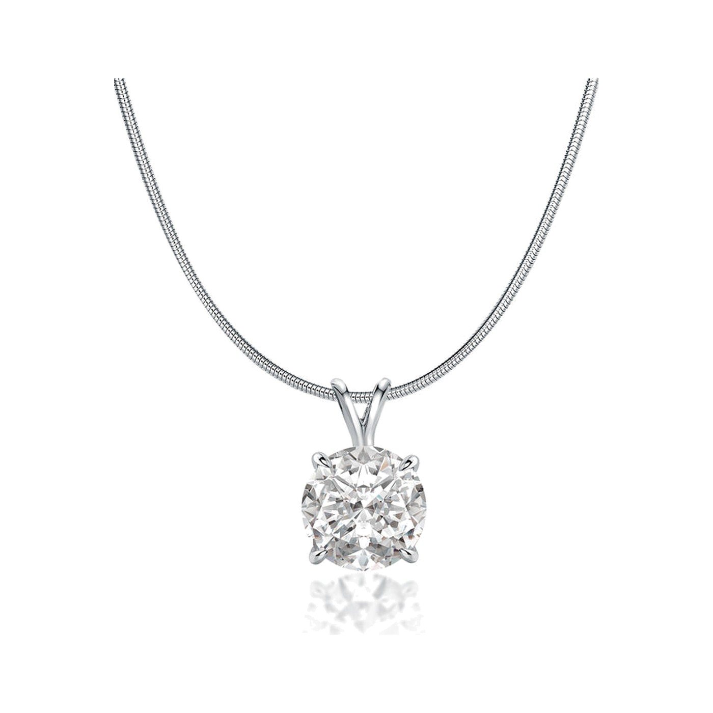 Round Claw Pendant Necklace — view 1