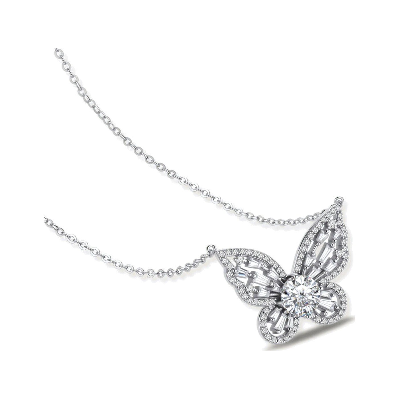 Radiant Butterfly Necklace — view 1