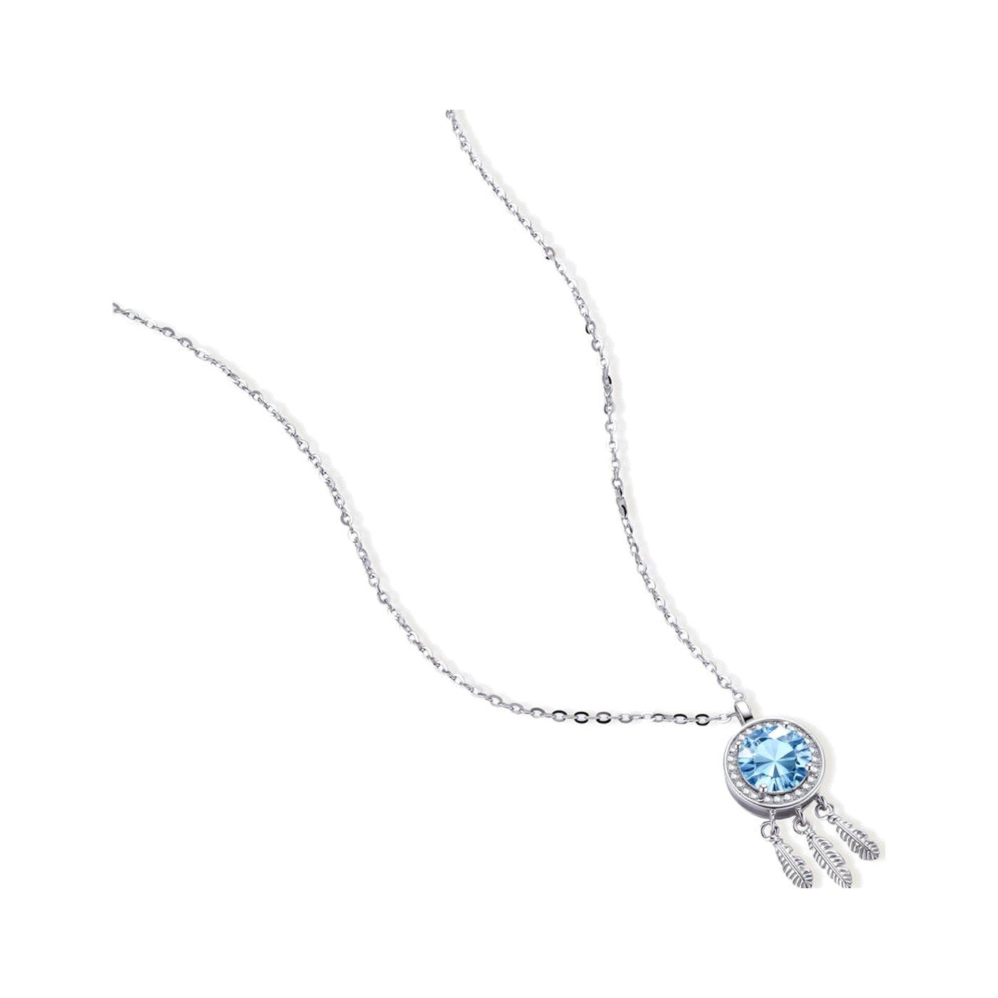 Blue Dreamcatcher Pendant — view 1