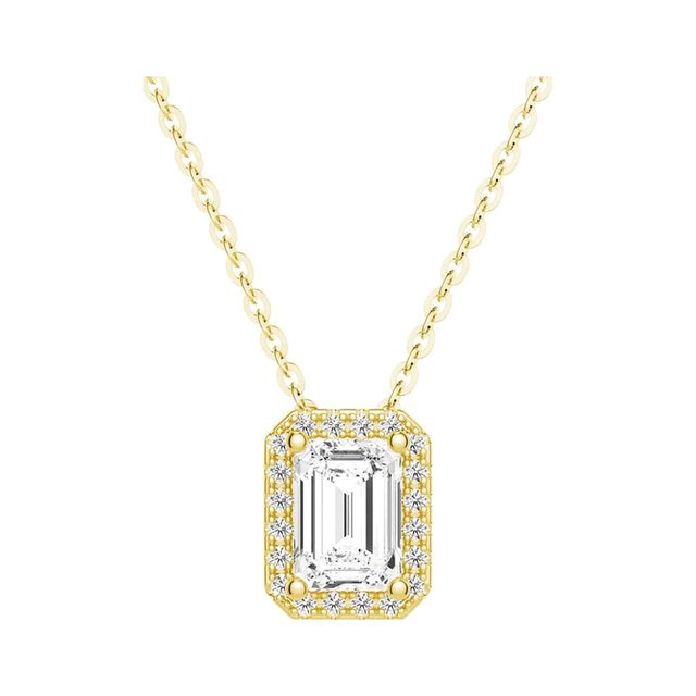Emerald Halo Necklace