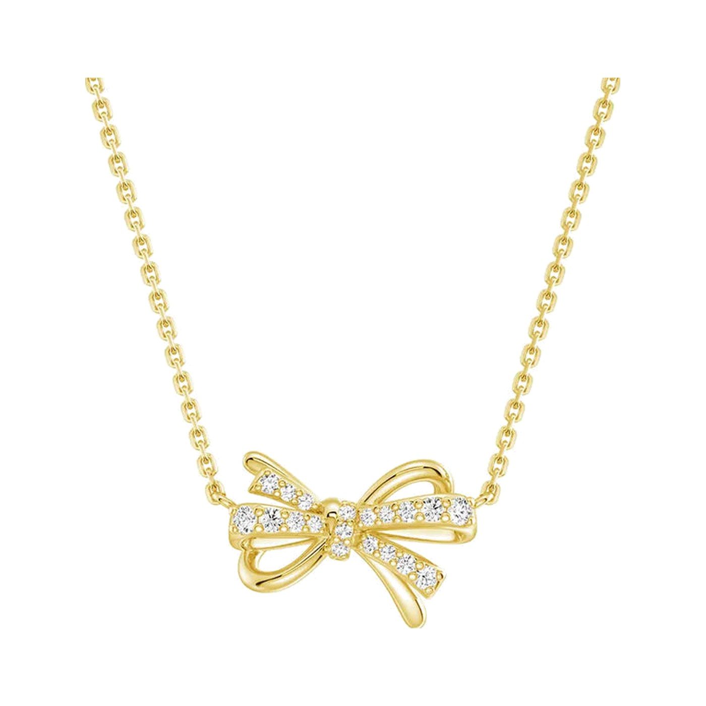 Filigree Bow Necklace — view 1