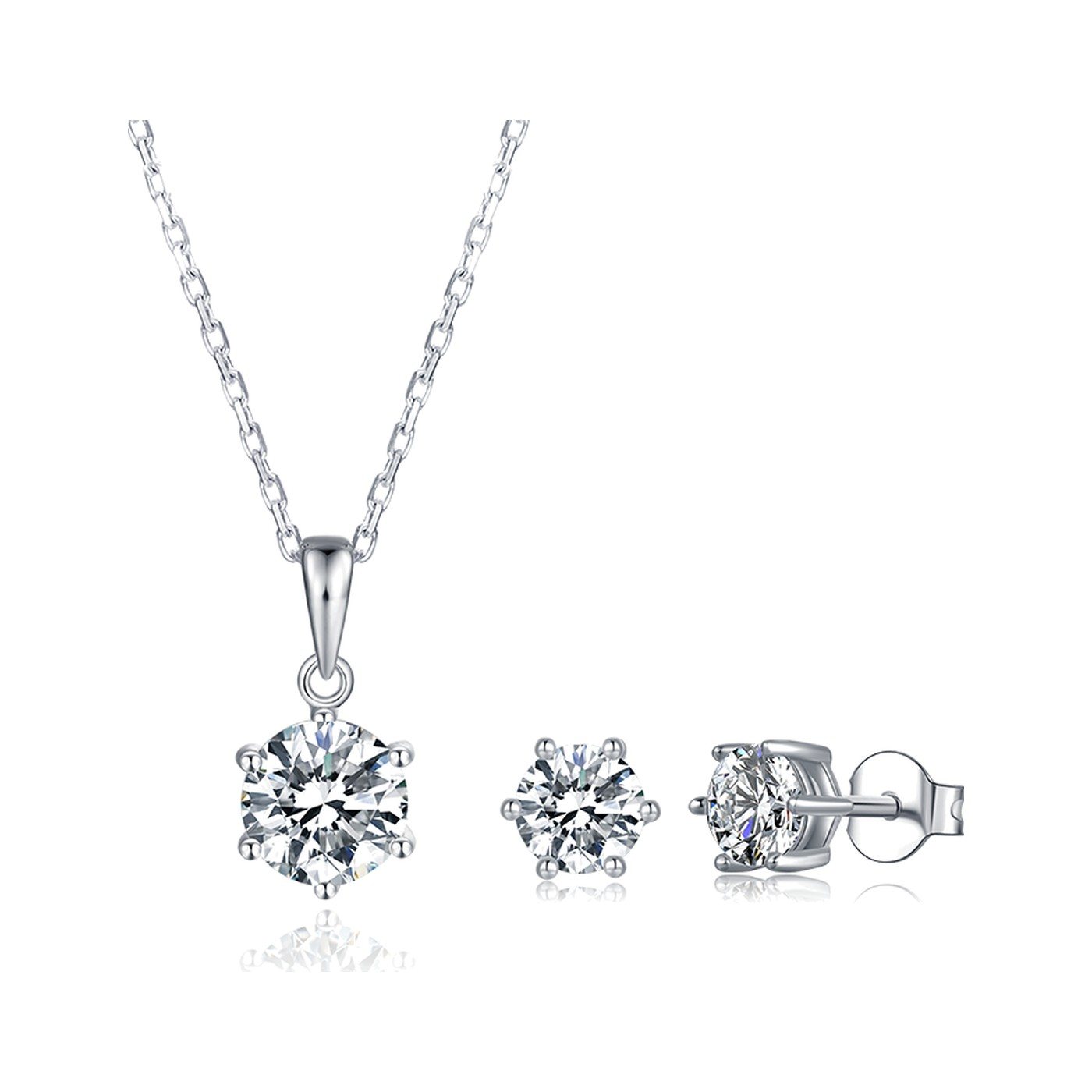 Round Bezel Pendant Set — view 1