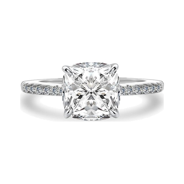 Cushion Double Halo Ring