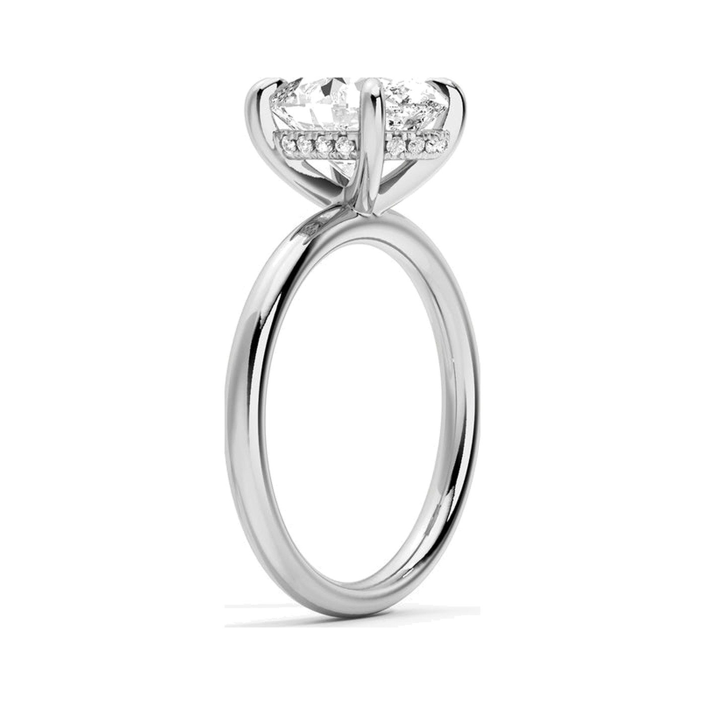 Petite Oval Solitaire — view 2