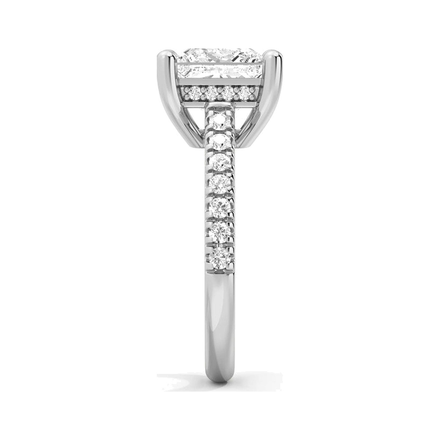 Princess Hidden Halo Ring — view 3