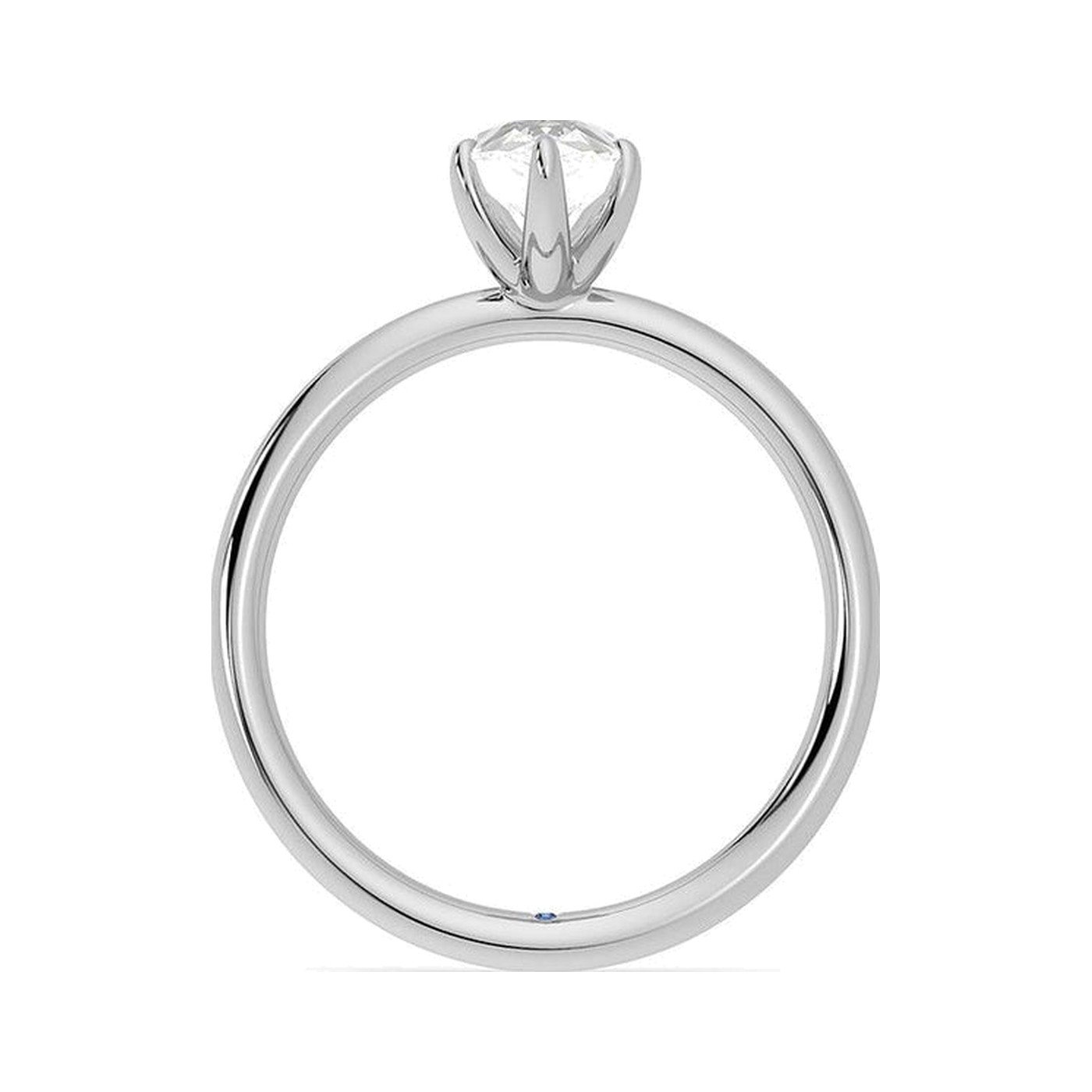 Pear Solitaire Ring — view 3