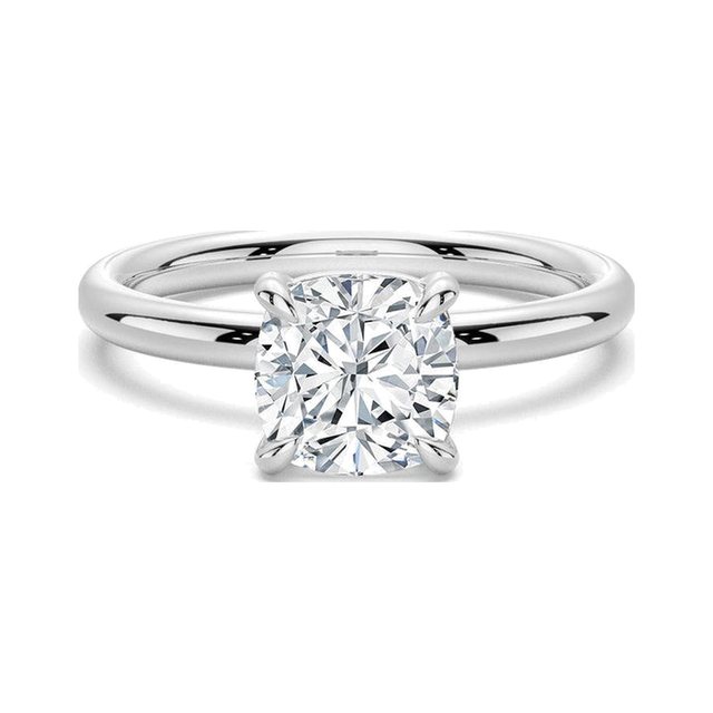 Cushion Solitaire Ring