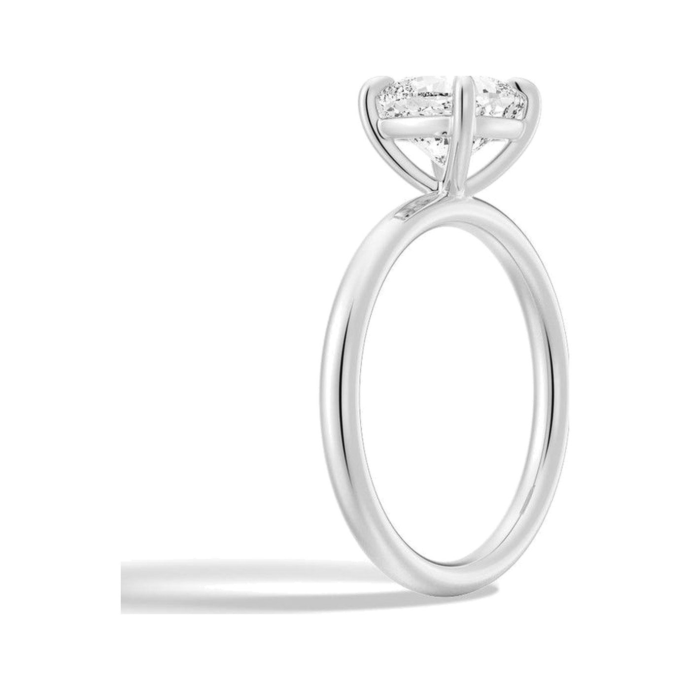 Cushion Solitaire Ring — view 2