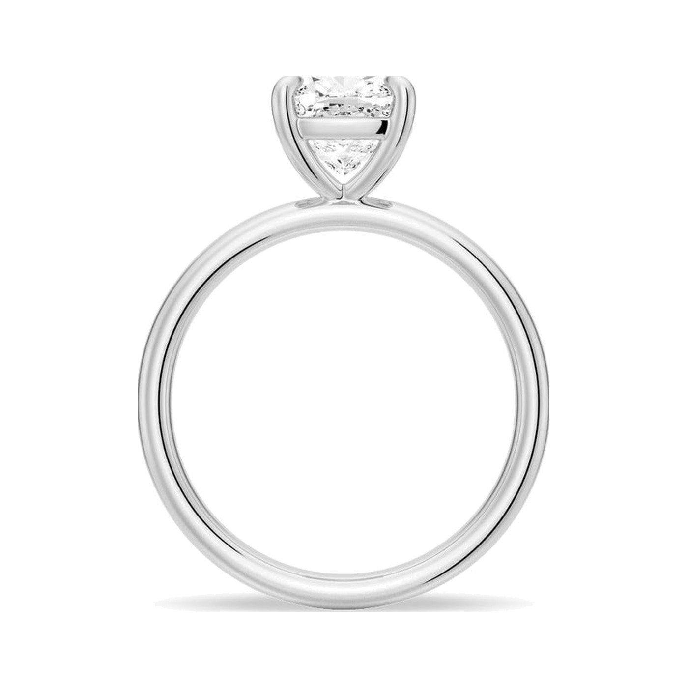 Cushion Solitaire Ring — view 3