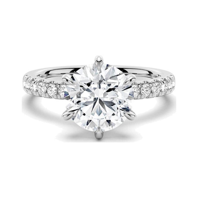 Round French Pavé Ring