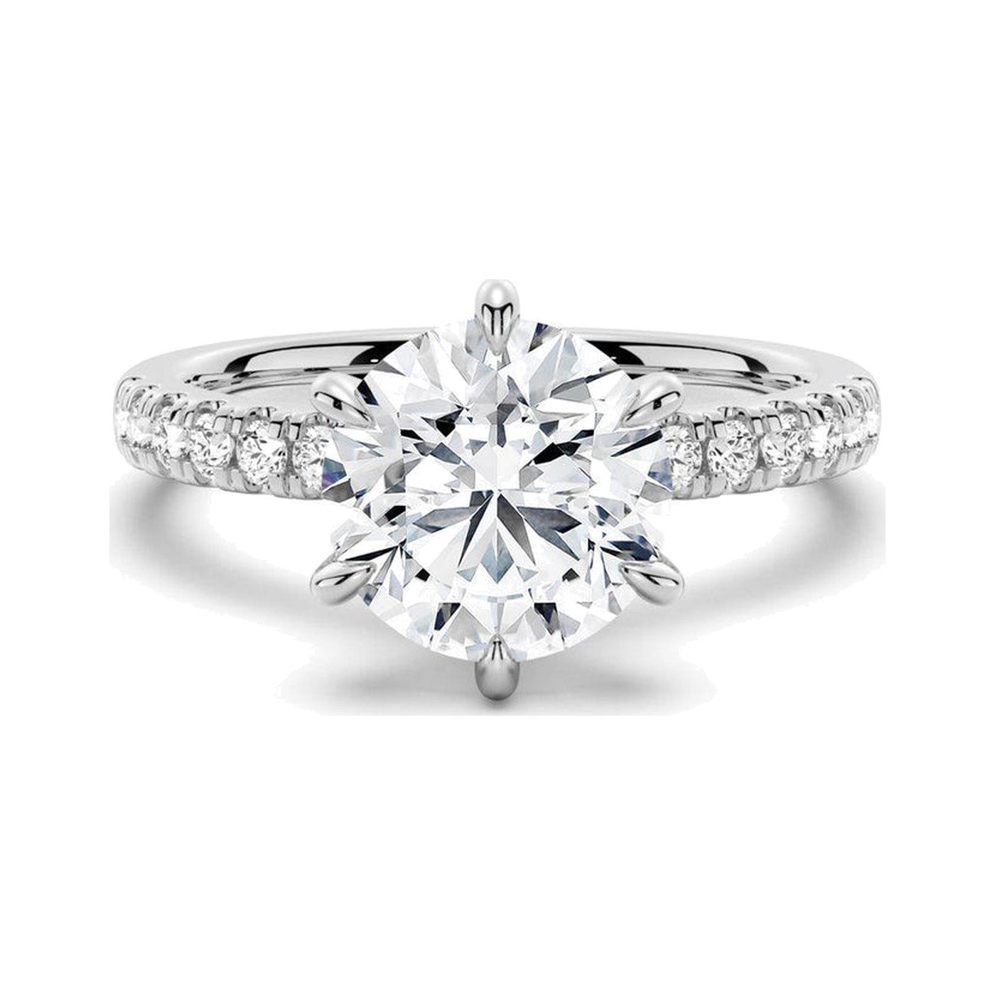 Round French Pavé Ring — view 1