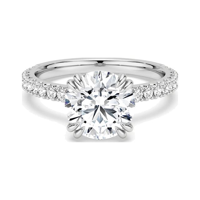 Round Pavé Accent Ring