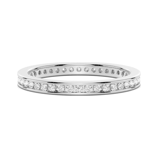 Round Channel Eternity Band
