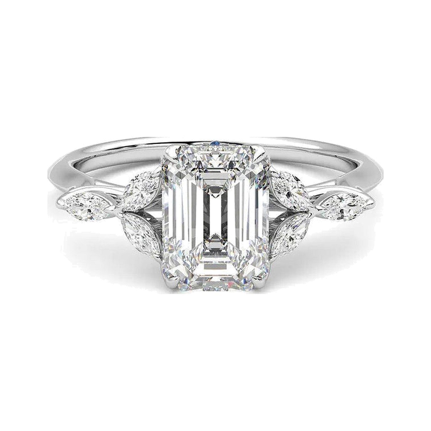 Emerald Petal Ring — view 2