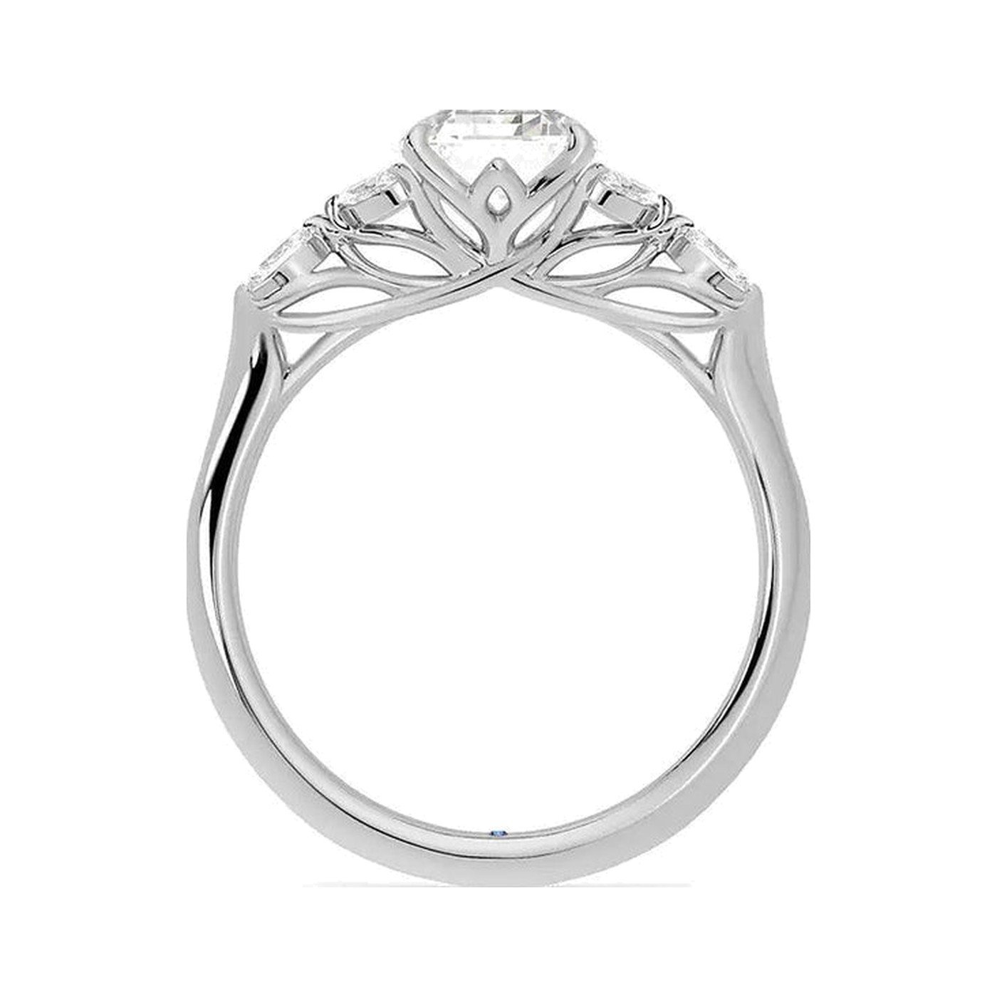 Emerald Petal Ring — view 3
