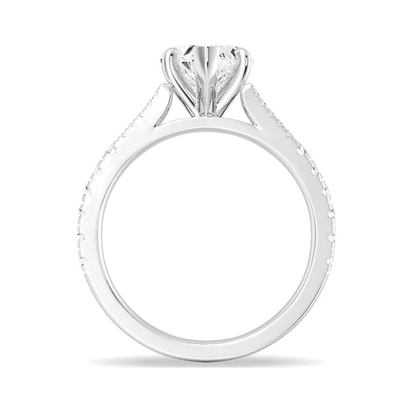 Heart Split Shank Ring — view 3