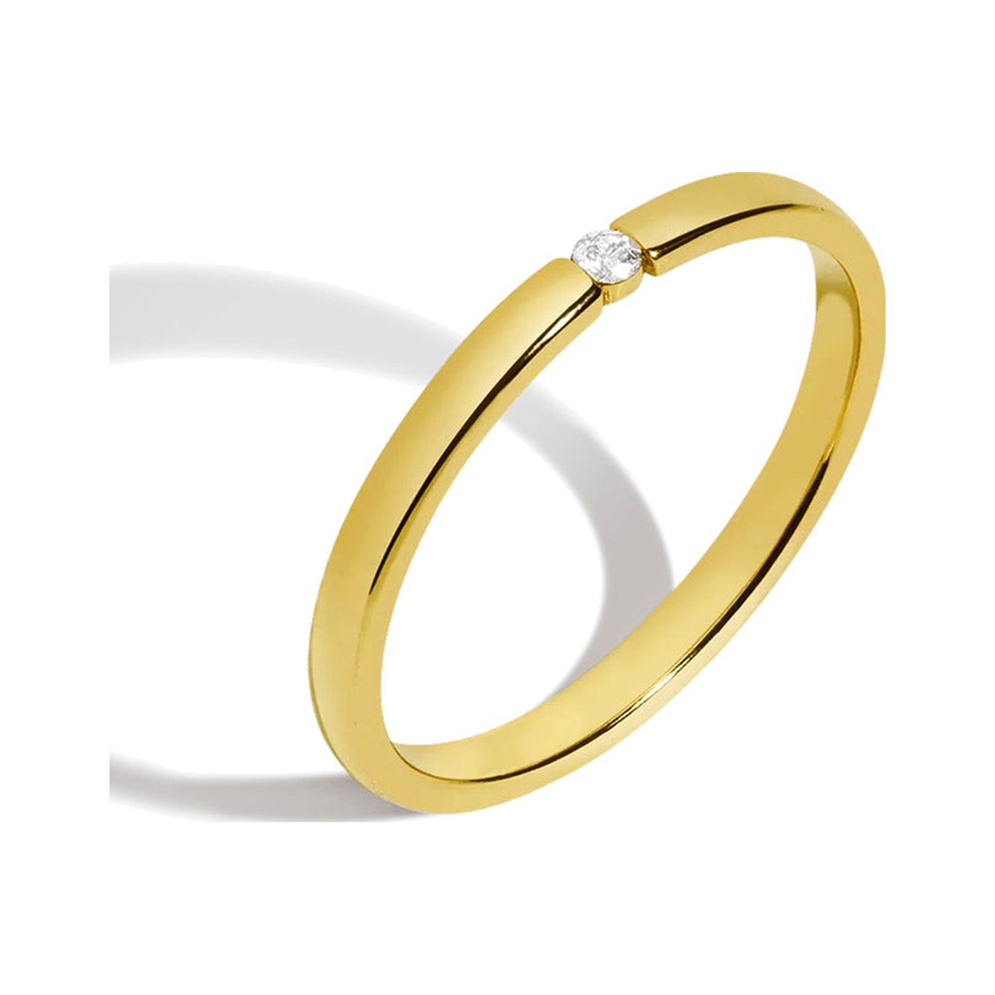 Petite Solitaire Promise Ring — view 1