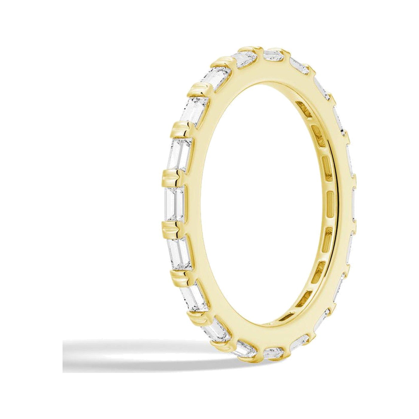 Baguette Lab-Created Moissanite Band — view 2