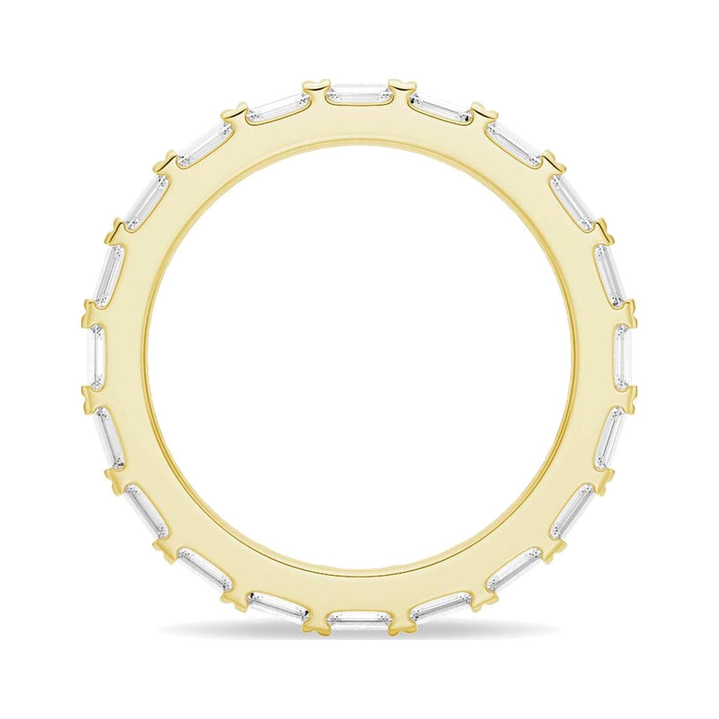 Baguette Lab-Created Moissanite Band — view 3