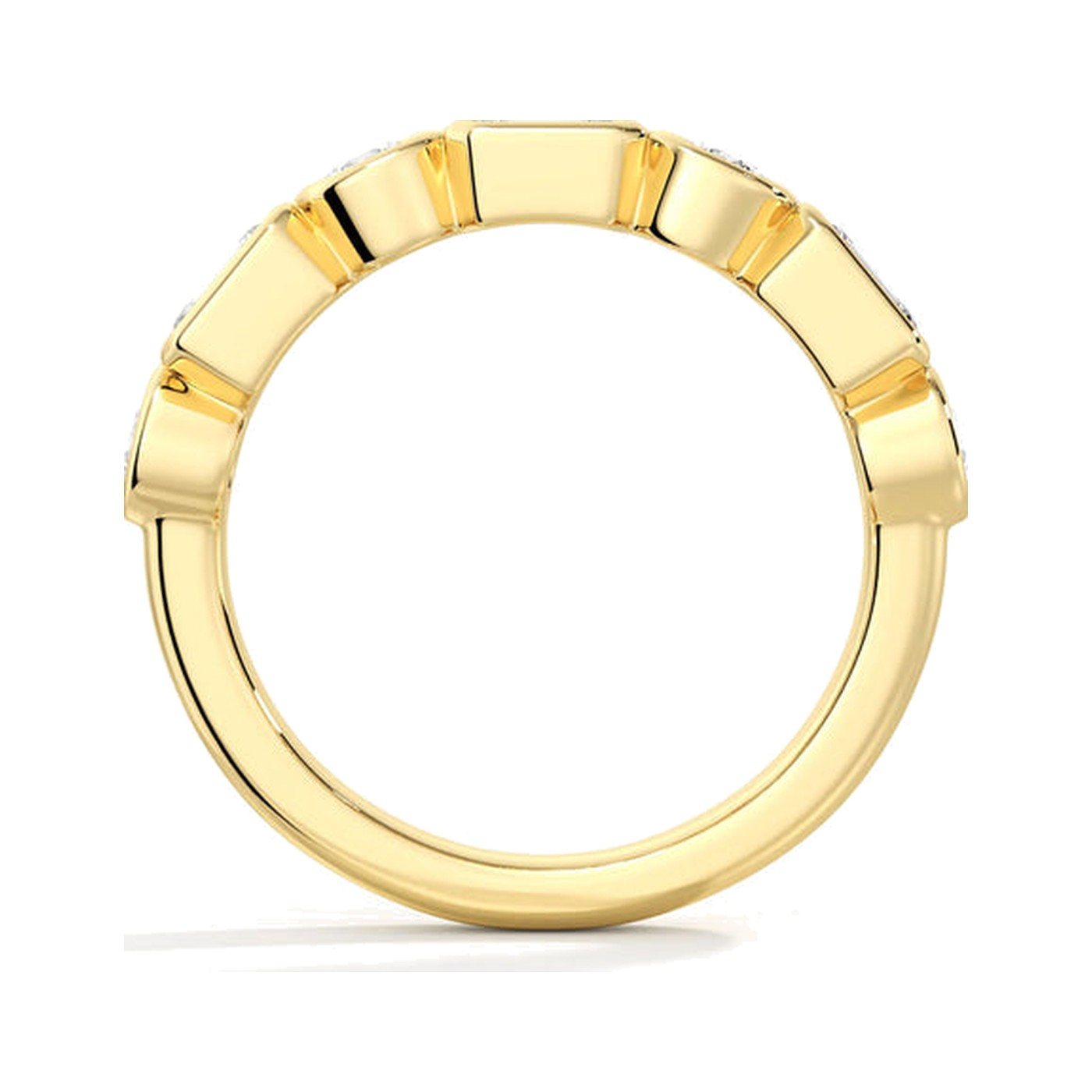 Emerald Round Band — view 3